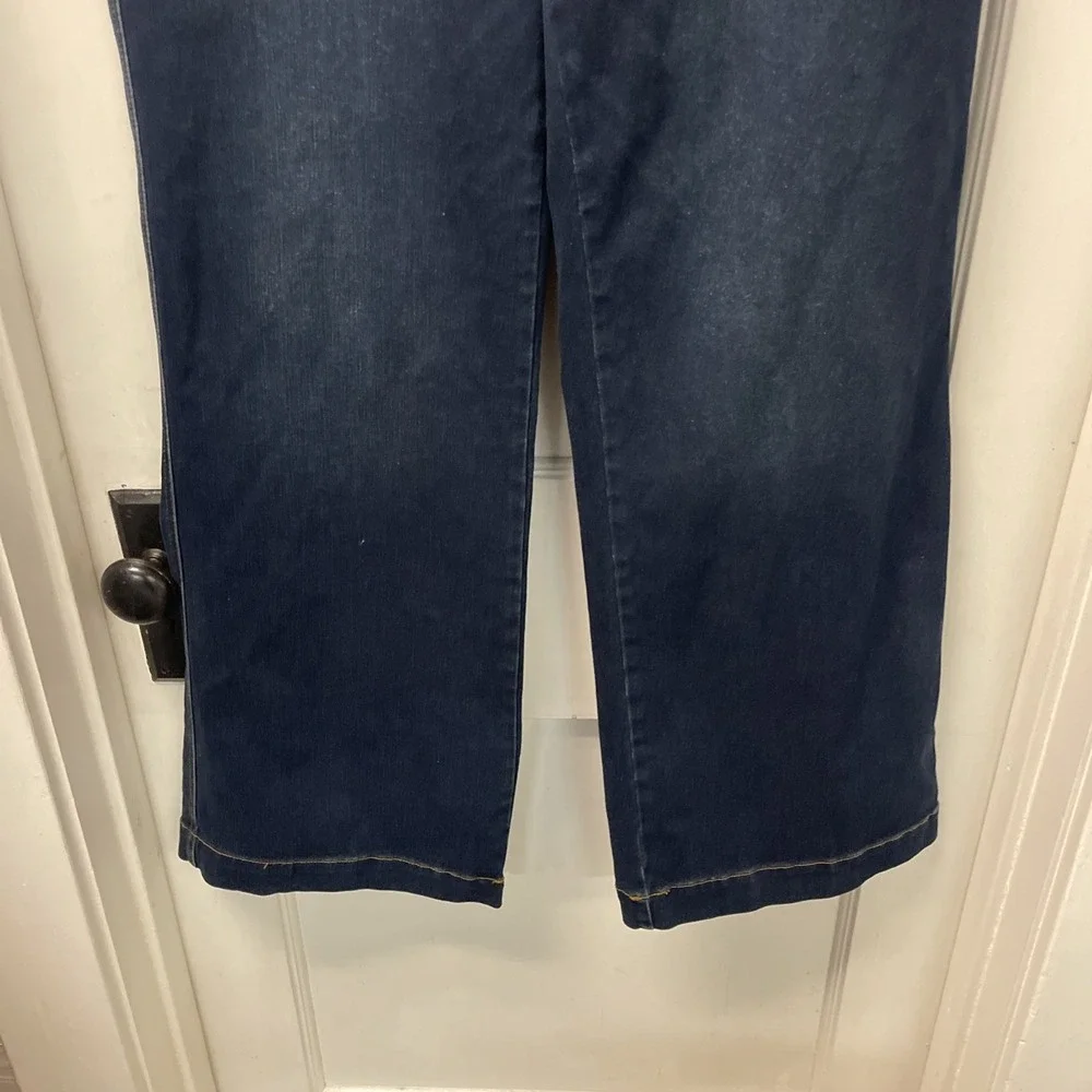 DG2 by Diane Gilman Woman's Wide Leg Jeans Dark Wash 18W NWT